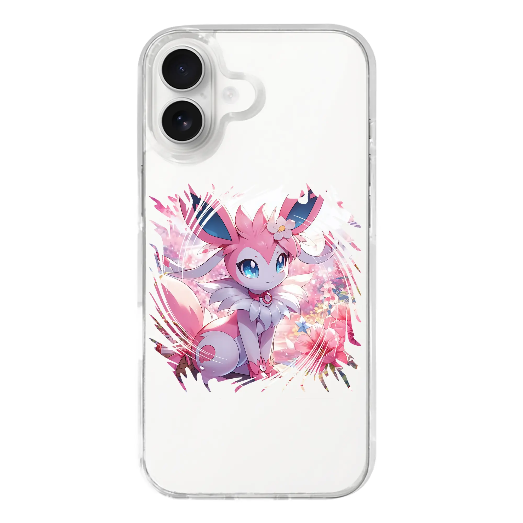 ポケモン グッズ,ニンフィア - iPhone 17シリーズ 透明スマホケース – 薄型・耐衝撃・精密フィット保護カバー